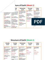 Structure of Earth Calendar