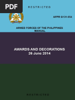 Fc 1 0062 Awards Decorations 1 Military Armed Conflict