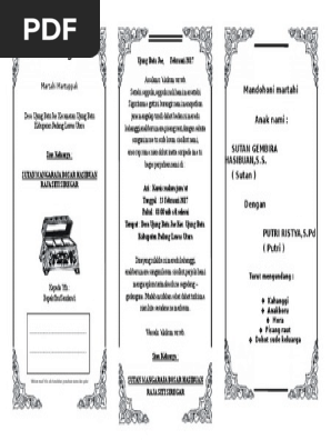 97 Contoh Undangan Martahi Terbaru