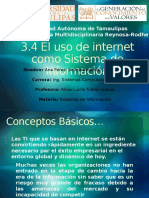 3.4 El Uso de Internet Como SI