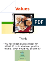 Values in life