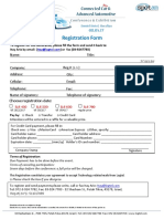 Registration Form Connected Car and Advanced Automotive