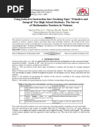 Using Inductive Instruction Into Teaching Topic “Primitive and Integral” For High School Students