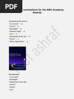 Download Rauf Ashraf- The List of Nominations for the 89th Academy Awards by Rauf Ashraf SN337497925 doc pdf