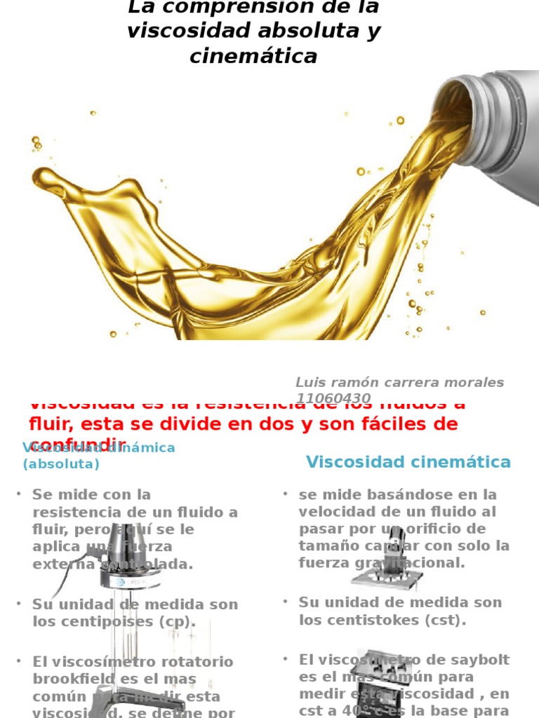PRESENTACION VISCOSIDAD Viscosidad Fluido