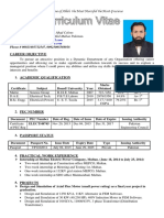 2016 CV of Waseem Ahmad