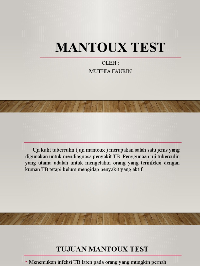 Mantoux Test | PDF