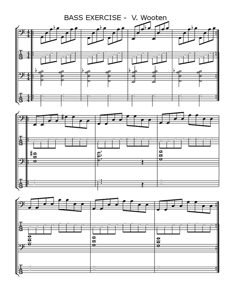 Bass Practice Patterns | PDF