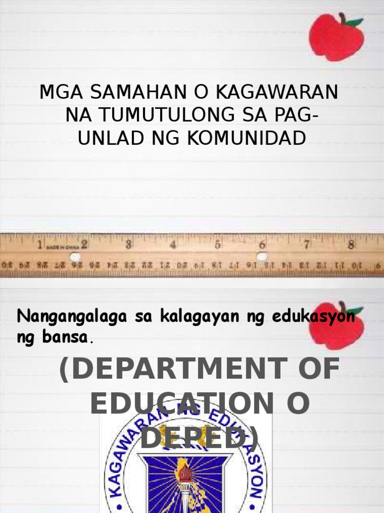 Mga Samahan Sa Komunidad | PDF