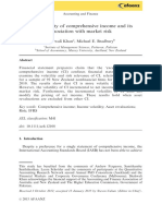 The Volatility of The Comprehensive Income and Its Association With The Market Risk