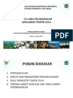 Paparan Dirjen Anggaran - Rakorbangpus Rapbn 2016