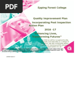 College Post-Inspection Quality Improvement Plan