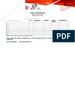 Peace Camp Registration Form