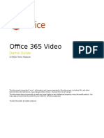 Office 365 Video Demo Guide