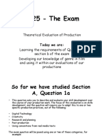 G325 - The Exam: Theoretical Evaluation of Production