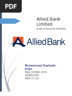 Allied Bank Different Accounts