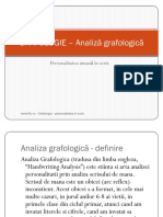 GRAFOLOGIE Analiză Grafologică PDF