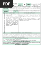 Plan 4to Grado - Bloque 3 Matemáticas (2016-2017)
