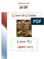Cours de Cuisine n°1-2013