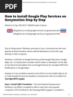 How to Install Google Play Services on Genymotion