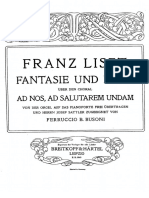 Busoni (Liszt) - Fantasie Und Fuge Uber Den Choral Ad Nos, 1-Fantasia