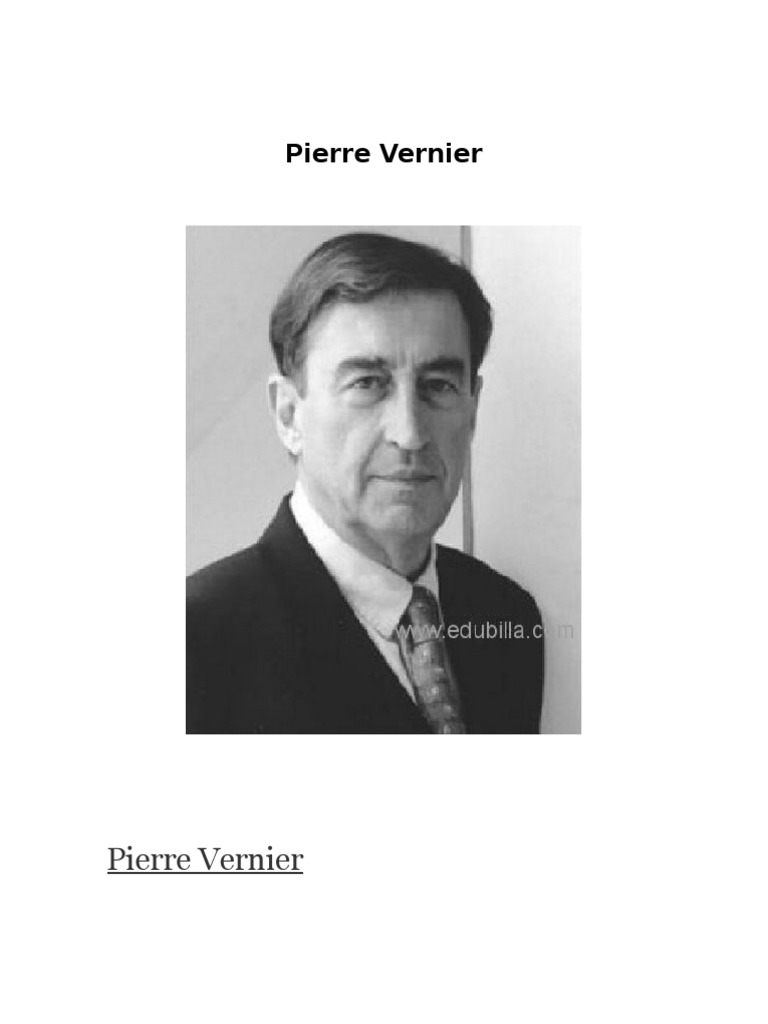 Pierre Vernier Observación científica Ingeniería