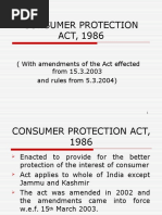 Consumer Protection Act Latest, 1986