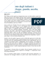 Candito, Il 70 Per Cento Degli Italiani è Analfabeta La Stampa