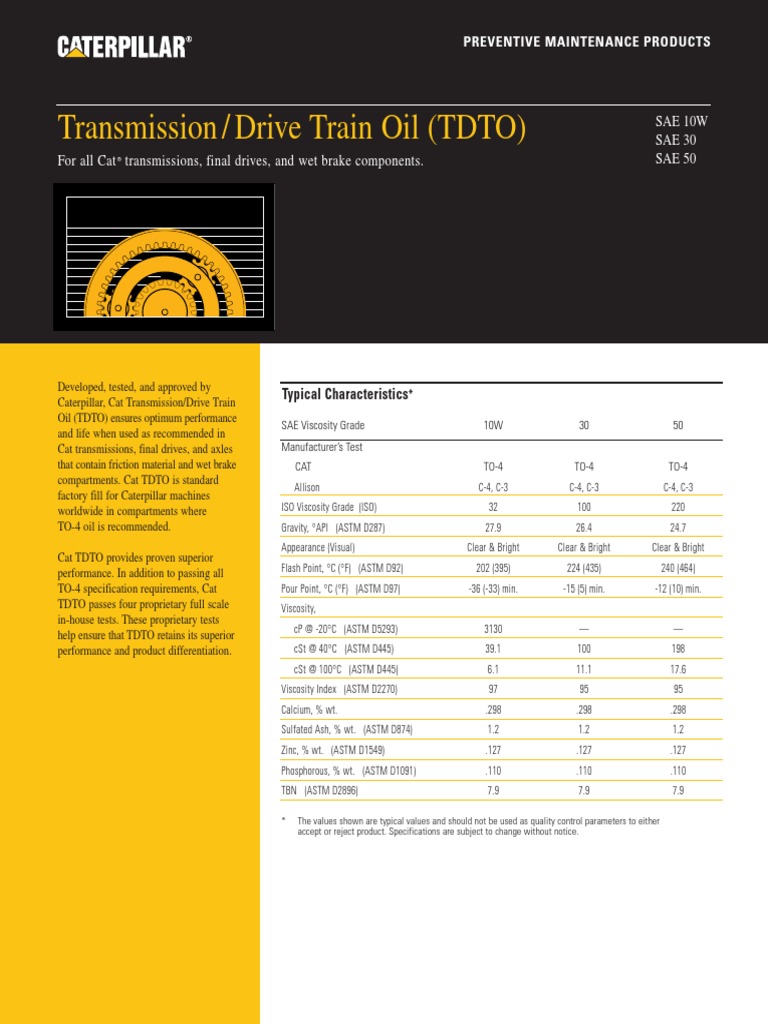 CAT-TDTO-10_30_50.pdf | Transmission (Mechanics) | Clutch