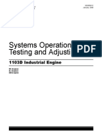 Systems Operation Testing and Adjusting: 1103D Industrial Engine