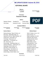 MEDICINE UPDATE BOOK Volume 26, 2016: Editorial Board