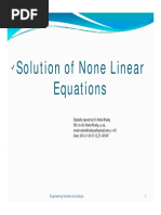 Lecture-4 (Solution of None Linear Equation)