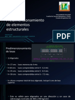 1.1 Predimensionamiento de Elementos Estructurales PDF
