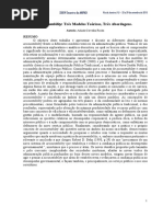 Accountability Três Modelos Teóricos