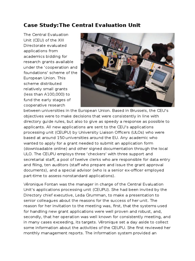 Case study evaluation sample image