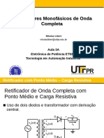 Aula 03A - Retificadores Monofasicos de Onda Completa