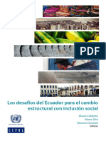 Los Desafíos Del Ecuador para El Cambio Estructural Con Inclusión Social