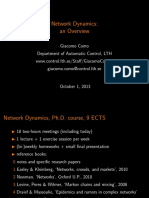 Network Dynamics 2013