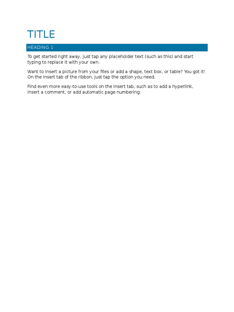 Insert Tab Tools Guide | PDF