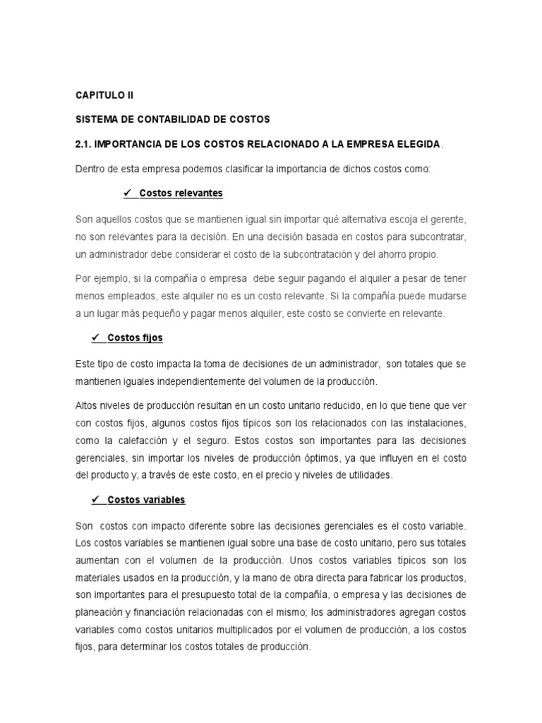 Contabilidad de Costos en Empresas | PDF | Costo | Distribución (comercial)
