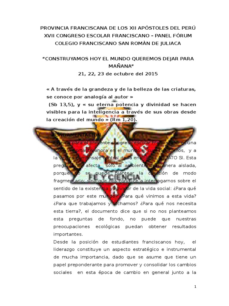 Provincia Franciscana de Los 12 Apostoles | PDF