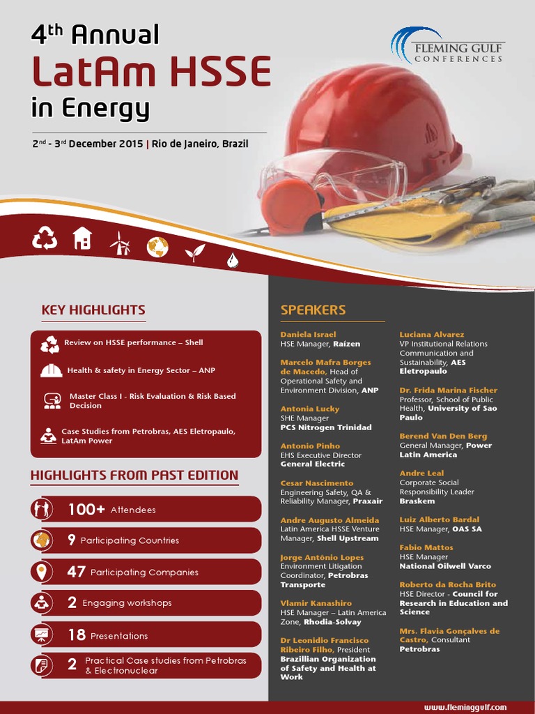LatAm HSSE in Energy Conference 2015 | PDF | Risk Management ...