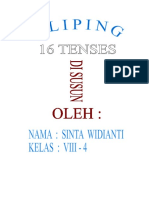 16 Tenses Dan Contohnya