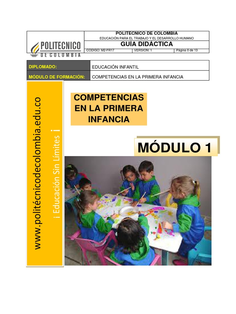 Competencias en la Primera Infancia | PDF | Educación de la primera ...