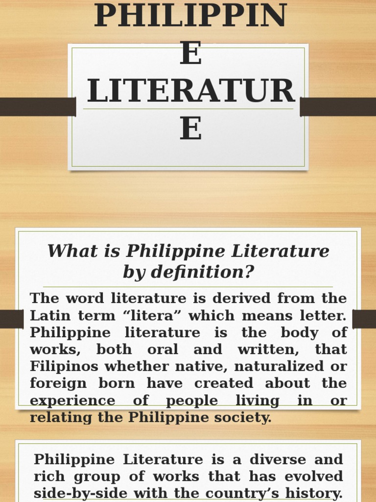 Philippine Literature Genre Mythology