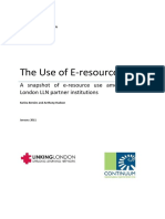 Report January2011 the Use of Eresources Among Linking London Partners Continuum