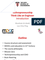 Technopreneurship Think Like An Engineer: Mushtak Al-Atabi Lee Chia Ping