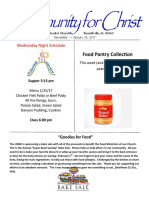 Community For Christ: Food Pantry Collection