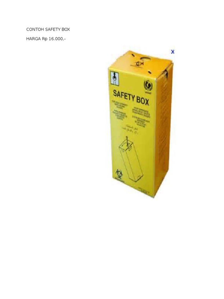Contoh Safety Box dan Harganya | PDF
