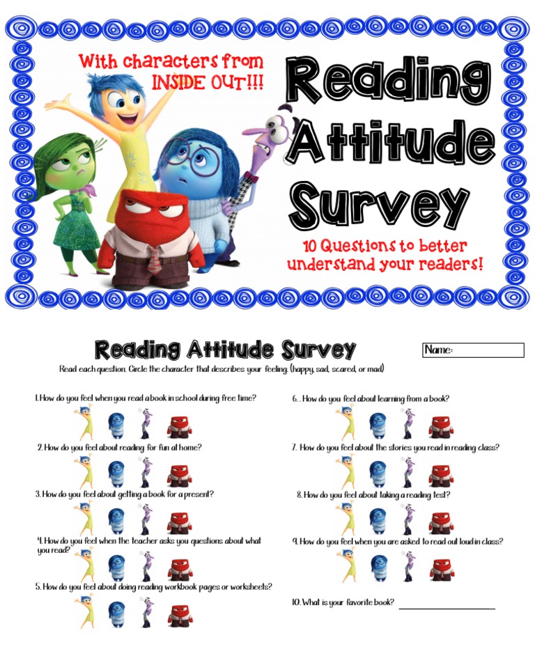 Inside Out Reading Attitude Survey | PDF